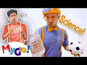 Velocity Race - Cool Science Experiments for Kids | MyGo! Sign Language For Kids | @Blippi | ASL - Videos For Kids