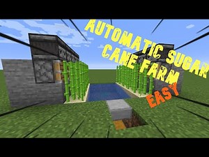 COMPLETELY AUTOMATIC SUGAR CANE FARM | Minecraft tutorial