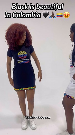 @blackknowledgegear Did you know that Black is beautiful in Colombia? Afro-Colombians are people of African descent living throughout Colombia, including regions like Chocó, Cartagena, and Medellín. The term “Afro-Colombian” refers to Colombians of African ancestry, who make up a significant portion of the population and have a profound impact on the country’s culture. These vibrant communities, including both men and women, are deeply connected to their African roots and celebrate their heritag