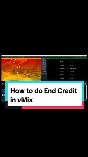 Step by Step Guide: How to Do End Credit in vMix