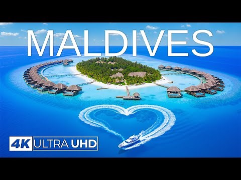 [4K] Maldives 2025 🇲🇻 White Sand Beaches & Endless Turquoise Horizons Aerial Views Deep House Chill
