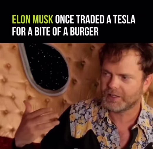 In a lighthearted 2013 interview, I joked about trading a Tesla for a bite of a chicken burger. During a fun segment with Rainn Wilson, I asked for a bite of his burger — and casually offered a Tesla in exchange. Relax — it wasn’t a business deal. Just one of those quirky moments where humor meets a larger-than-life imagination. 🚀 #elonmusk #teslatok