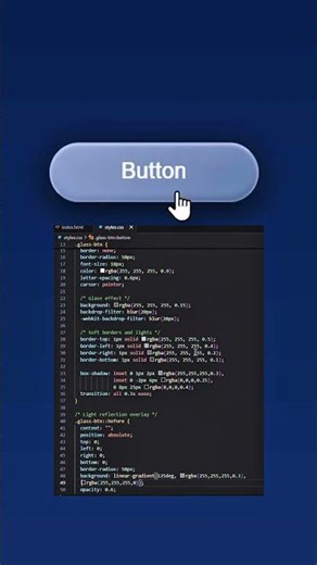 Create iOS Glass Button with Only HTML & CSS.