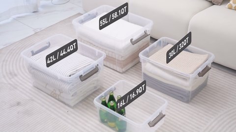 32 Qt Clear Storage Bins with Lids Stackable Plastic Storage Box with Latches 6 Packs