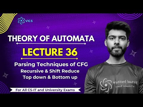 36- Parsing Techniques | Recursive & Shift Reduce Parsing | Top Down & Bottom Up Parsing
