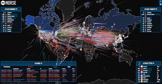 [網站] Norse - IPViking Live 全球網路攻擊活動即時視覺化平台 - 簡單生活Easylife