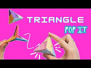 DIY Triangle Pop It Origami | Stress-Relief Fidget Toy Tutorial