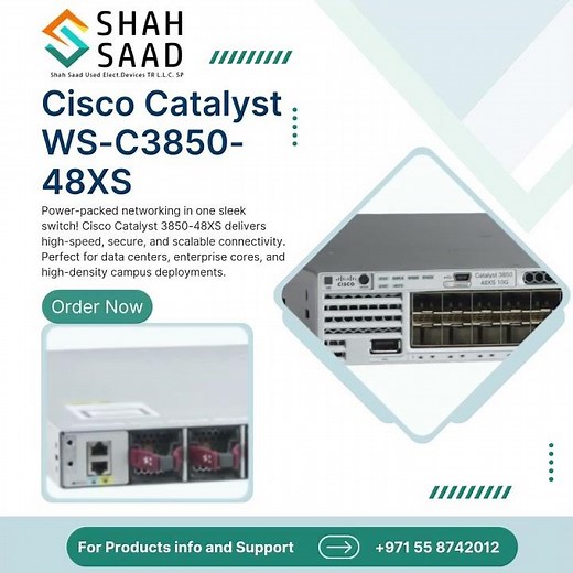 Cisco Catalyst 3850-48XS Switch – Enterprise-Class Powerhouse