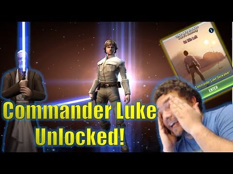 Star Wars Galaxy of Heroes: 7 Star Commander Luke Skywalker Unlocked! Hero's Journey Event!