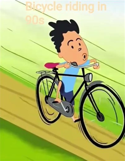 Bicycle riding in 90s