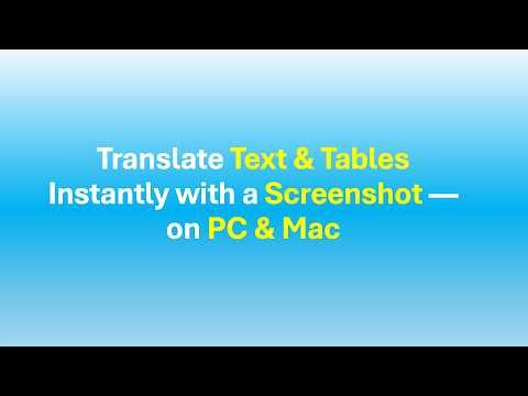 CoTranslator - Translate text and tables instantly with a screenshot