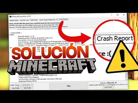 HOW TO FIX CRASH REPORT IN MINECRAFT WINDOWS 2017