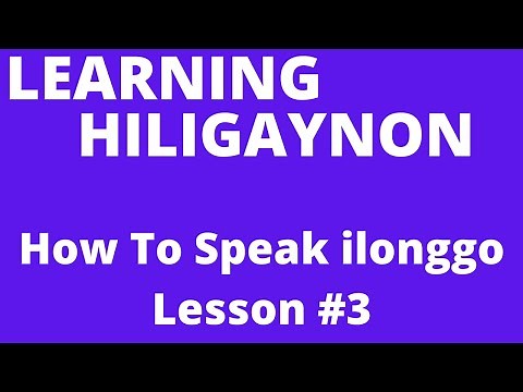 Learning ilonggo (Hiligaynon) | From A White Guy | How To Speak ilonggo | Lesson 2