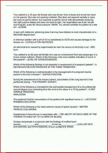 Prehospital Trauma Life Support Phtls Exam Prep Phtls Test Bupdate video