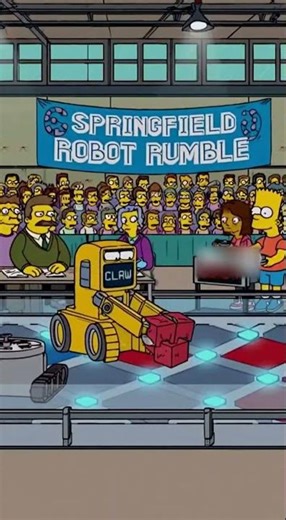 Funny Simpsons Skit: Springfield Robot Rumble! #thesimpsons #simpsons #lisasimpson #homersimpson