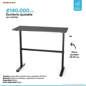 ¡El escritorio a tu medida! Encontrá en nuestras tiendas Pequeño Mundo, el nuevo escritorio ajustable de superficie metálica, el cual podrás acoplar a tus necesidades. Podés conseguirlo en nuestra tienda online https://tienda.pequenomundo.com/escritorio-altura-ajust.html | Pequeño Mundo