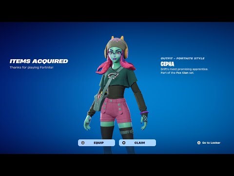 HOW TO GET CEPHA SKIN IN FORTNITE!