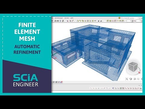 SCIA Engineer: Automatic Mesh refinement and accuracy of FEM Analysis