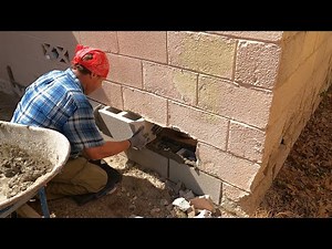 The Art Of Replacing Damaged Cinderblock. How We Do It!