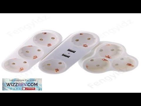 European Type Conversion Plug 1 To 2 3 4 Way EU Germany Standard Power