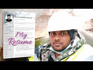 Resume for Civil engineer job | How I prepared | தமிழ்