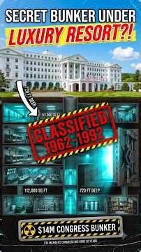#shorts /Secret $14M Bunker Under Luxury Resort Hid Congress For 30 Years — Greenbrier