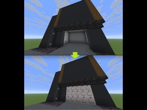 Automatic 3 blocks high garage door with a lot of space inside! Minecraft 1.21.11 java