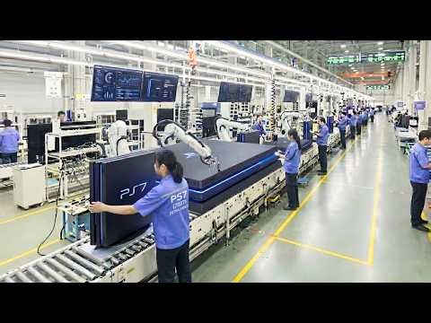 PS7 Factory Secrets: How Sony Makes PlayStation 7 (2027) – Full AI Tour Inside