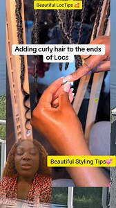 6.7K views · 20 reactions | Adding CURLY Hair To End of LOCs  #videoviralシ #trendingpost #hairgoals @adriaslocs | The Hair Haven | Facebook