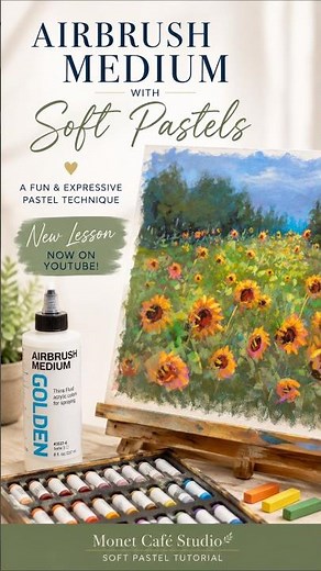 What happens when you add ￼Airbrush Medium With Soft Pastels?! 🎨 #softpasteltutorial