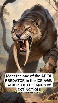 SABERTOOTH: The Prehistoric Killer That Wasn't a Cat #Sabertooth #Prehistoric #Animals
