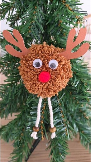 How to Make a Cute Reindeer🎄Easy Christmas Ornament Craft