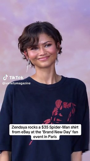 Zendaya Spider-Man Shirt from eBay: $35 Look at 'Brand New Day' Paris