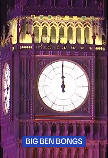 The UK rang in the New Year with the midnight chimes of Big Ben resonating through London. #2025 #newyear #newyears #nye #happynewyear
