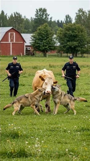 Wolves Strike in Pasture — But Police Rush In To Save the Day!