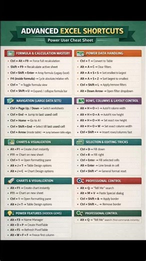 Master Excel in Minutes: 100+ Advanced Shortcuts You Need to Know!