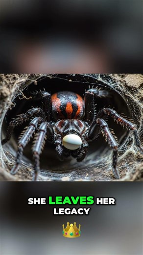 Desert Nightmare: The Wasp’s Living Spider Tomb! 😱🕸️ #shorts