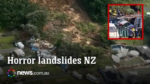 Two dead and multiple people missing after landslides hit New Zealand