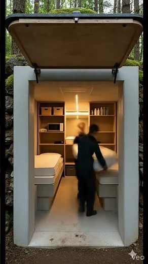 Hidden Rock Bunker in the Forest | Full Construction Process