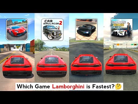 Lamborghini Top Speed in Extreme Car, Car Parking Multiplayer, Ultimate Car Driving, Car Simulator 2