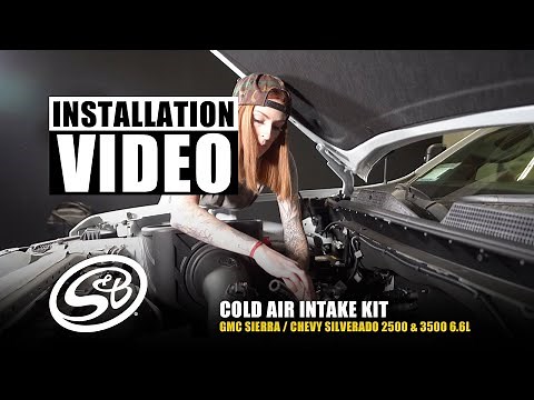 S&B Cold Air Intake Kit Installation for 2020-2025 GMC Sierra / Chevy Silverado 2500 & 3500 6.6L Gas