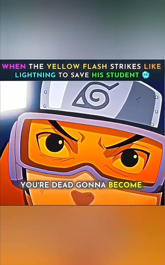 When the Yellow Flash strikes like lightning to save His Student | Naruto Anime Reels