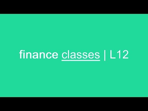 finance classes | L12
