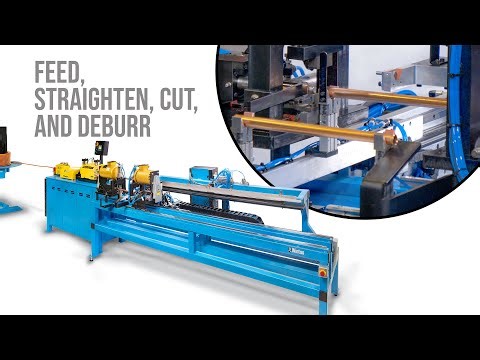 Tube Automation | Feed, Straighten, Cut, and Multi-End Chamfer multiple lengths | CNC CTL23 | Winton