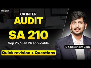 SA 210 Revision with A category Questions | CA Inter | Sep 25 | Jan 26 |