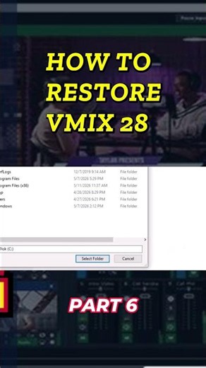 Restore your ENTIRE vMix setup on a new PC in 5 mins 🔁 #Shorts