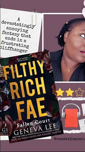 A SUPER HONEST REVIEW OF | FILTHY RICH FAE FALLEN COURT| GENEVA LEE #bookreview #genevalee
