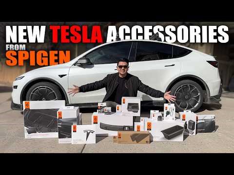 New Model Y Juniper Must Have Accessories from Spigen / March Madness Deals! #tesla