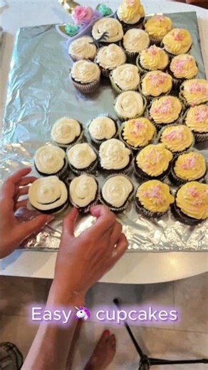 Easy Unicorn Cupcake Cake 🦄 Perfect for Birthday Parties!