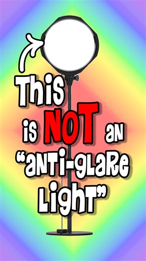 PLEASE don't waste your money on an "anti-glare" light when all you need to do is change the angle of the light you're using! #AntiGlare #AntiGlareLight #RingLight #NoGlare #scam | Renae the Appliance Repair Tech / renduh